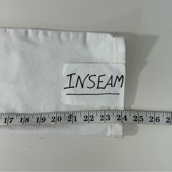 Loft Modern High Waist Skinny Ankle Jeans Womens 30/10 White Stretch Summer NWOT - Picture 8 of 11